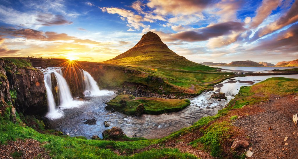 Icelandic waterfall